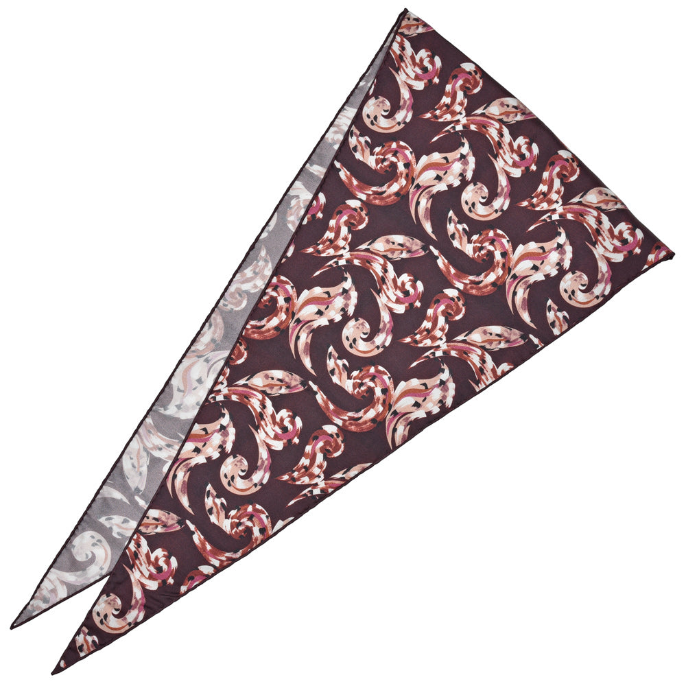 garoh(ガロウ) scarf02 シルク プリント ダイヤスカーフ
