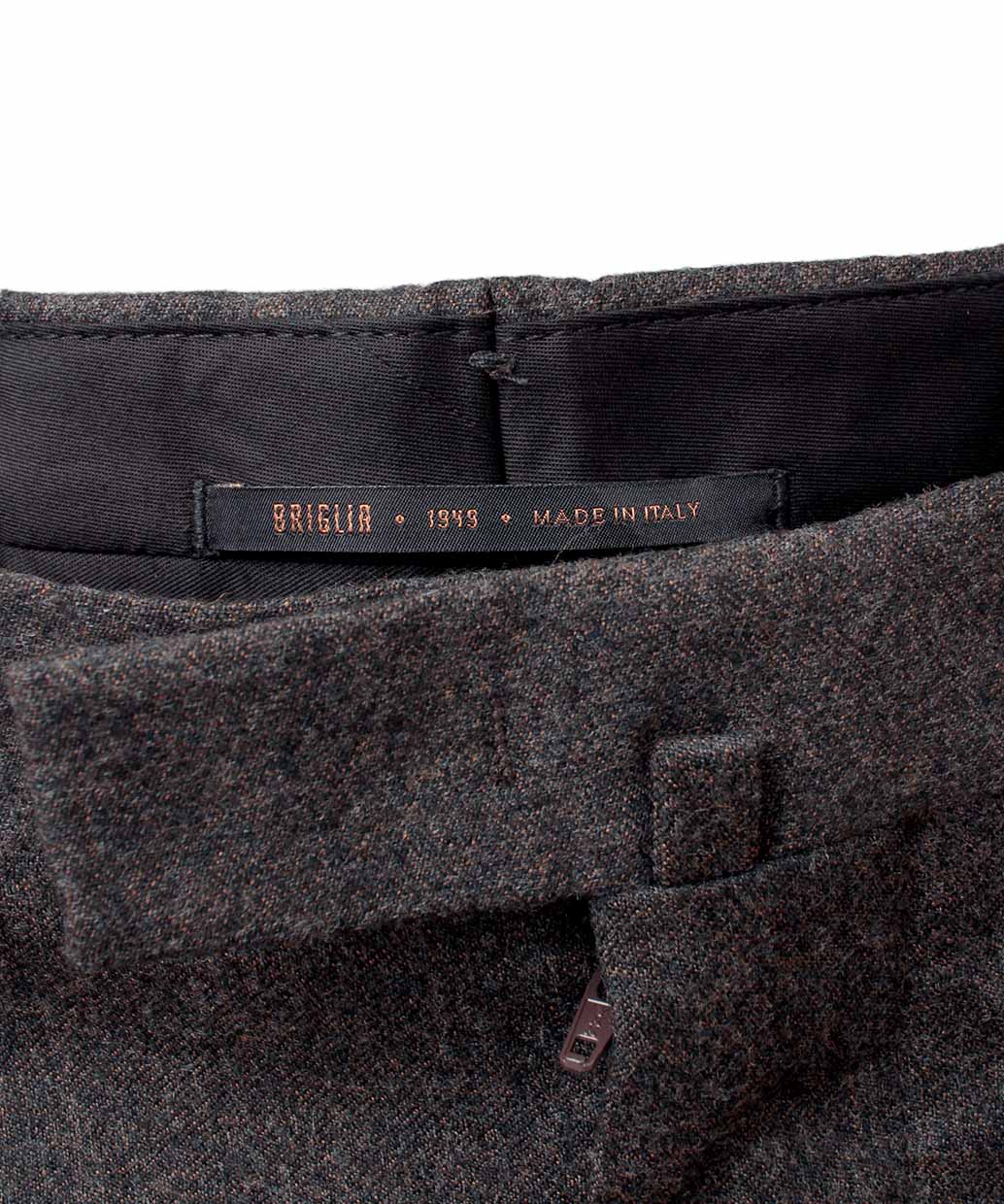 BRIGLIA 1949 BG21P REDA ACTIVE ウール ワンタック ワイドテーパード パンツ