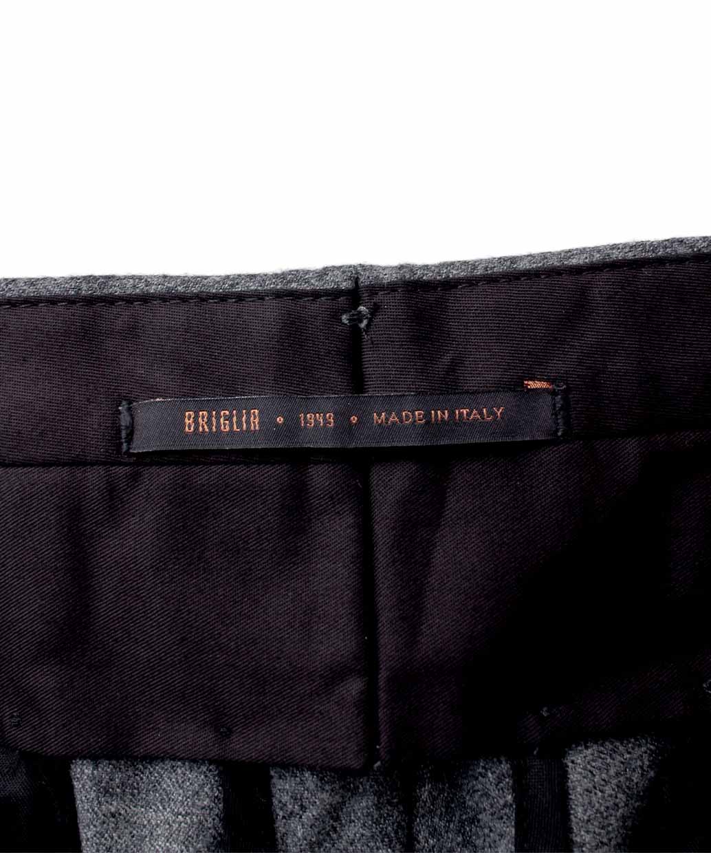 BRIGLIA 1949 BG21P REDA ACTIVE ウール ワンタック ワイドテーパード パンツ