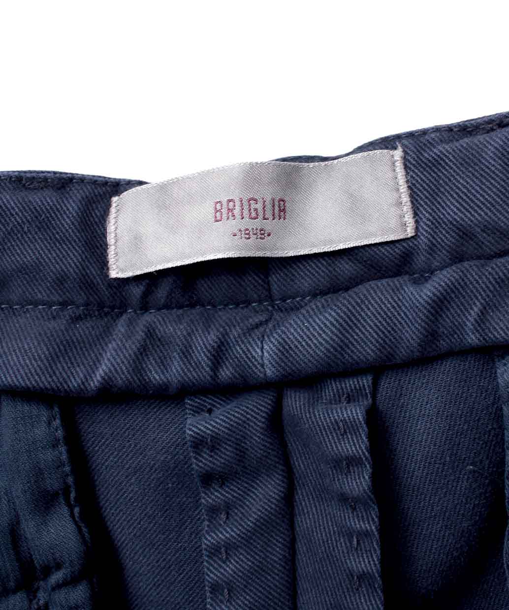 BRIGLIA 1948 NAVIGLIO ストレッチ ノープリーツ パンツ