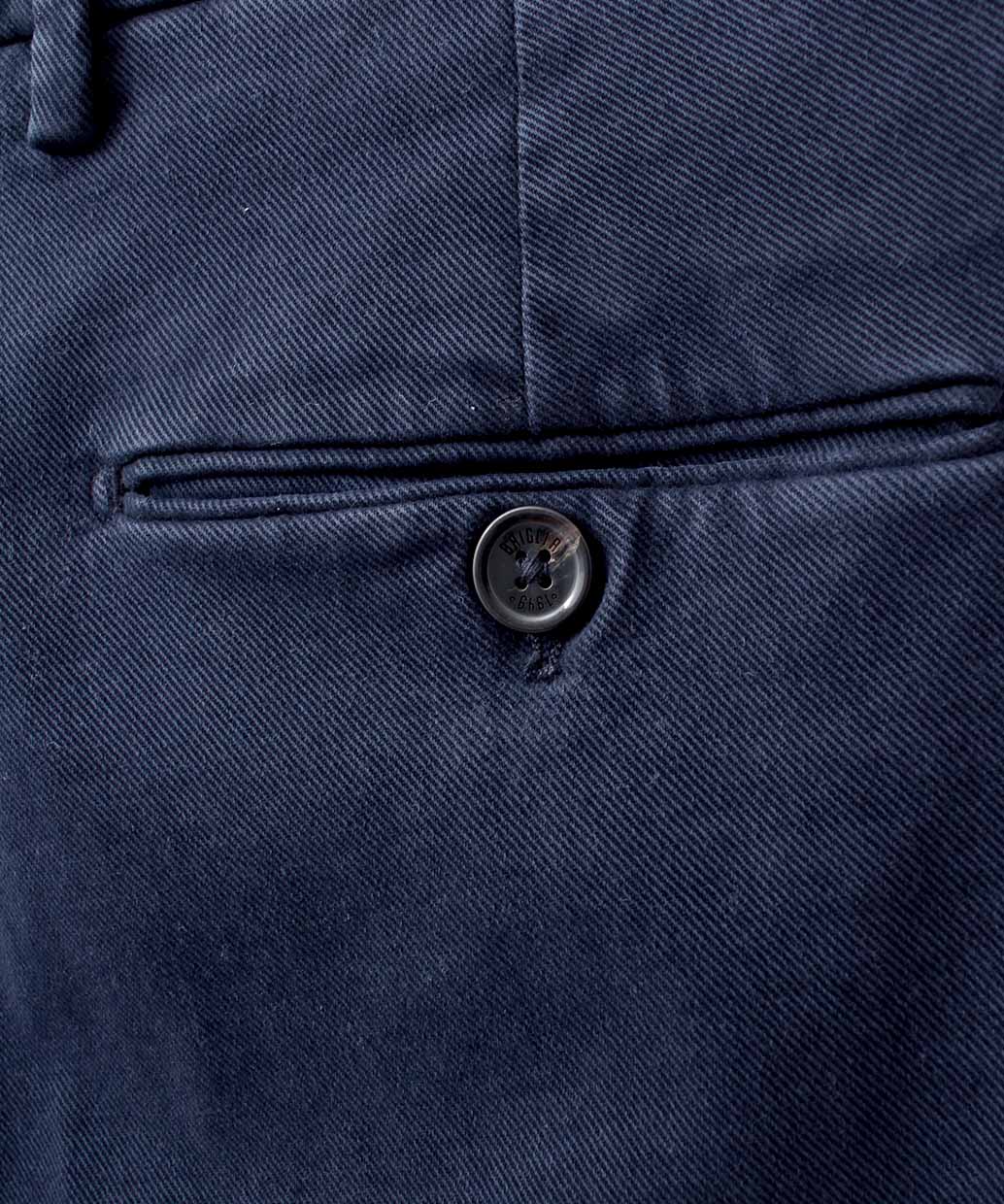 BRIGLIA 1948 NAVIGLIO ストレッチ ノープリーツ パンツ