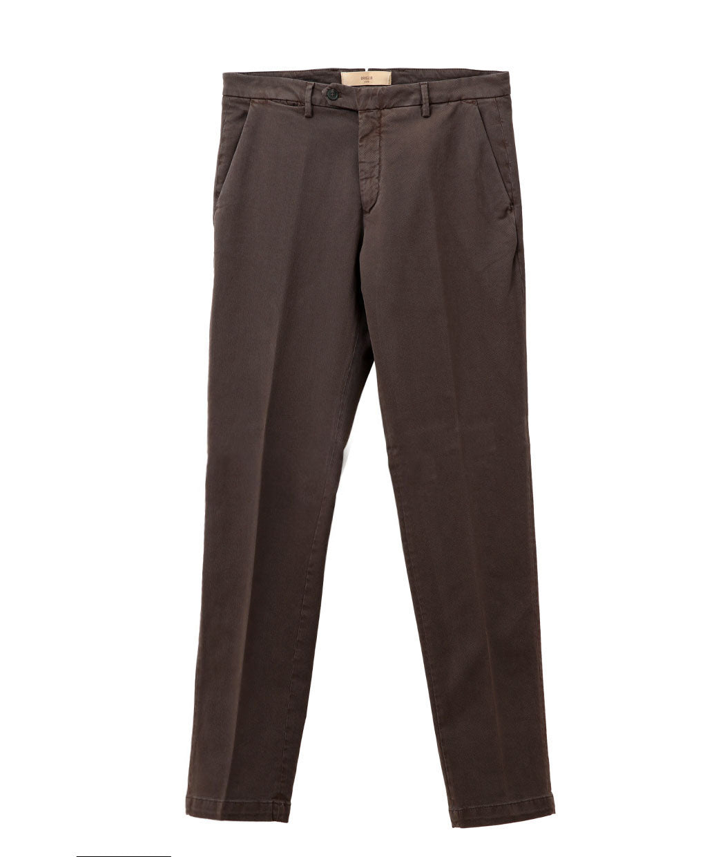 BRIGLIA 1948 NAVIGLIO コットンストレッチ ノープリーツ パンツ