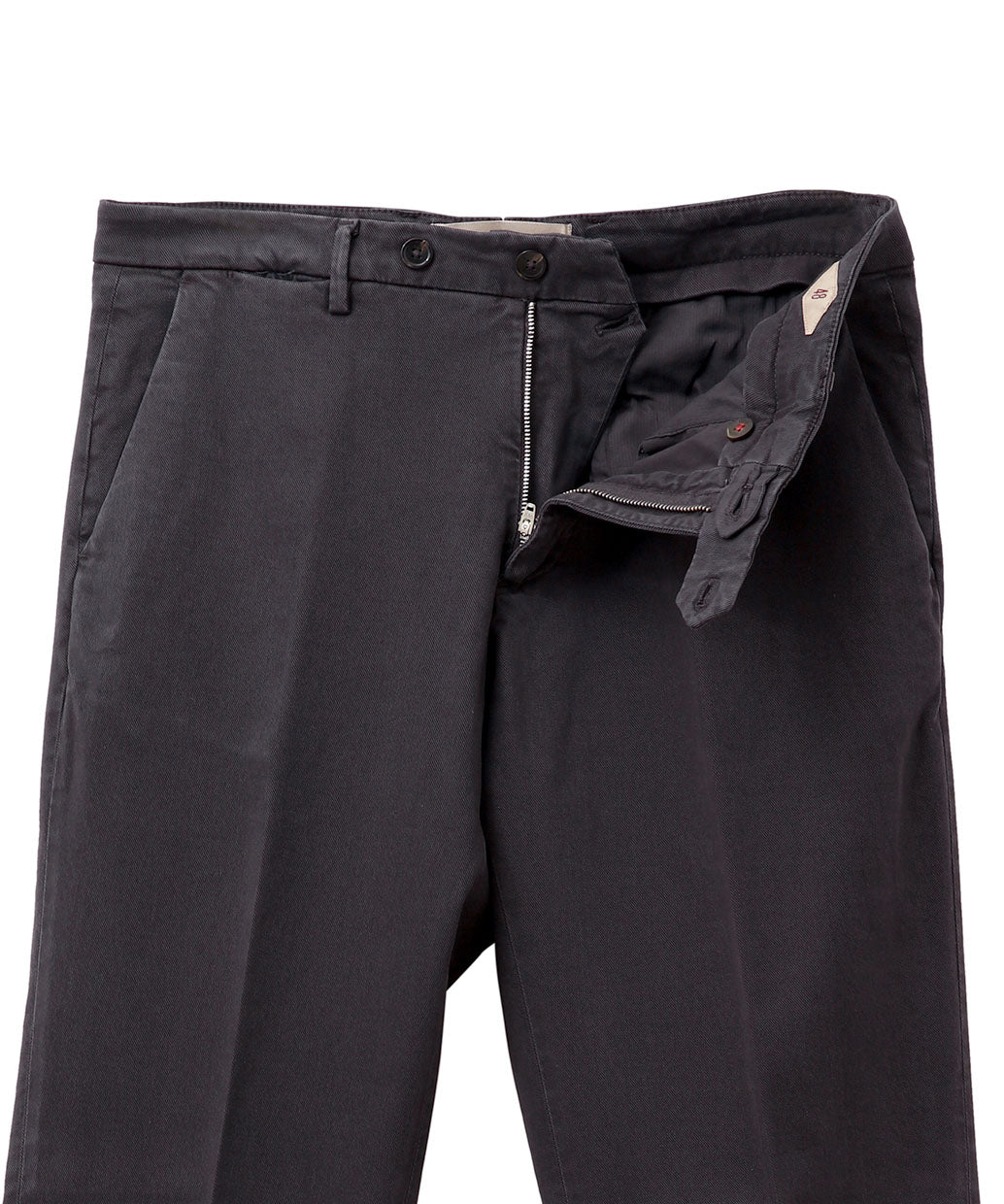 BRIGLIA 1948 NAVIGLIO コットンストレッチ ノープリーツ パンツ
