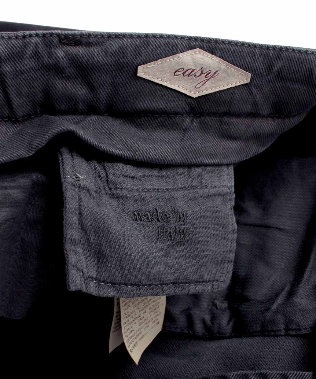 BRIGLIA 1948 NAVIGLIO コットンストレッチ ノープリーツ パンツ