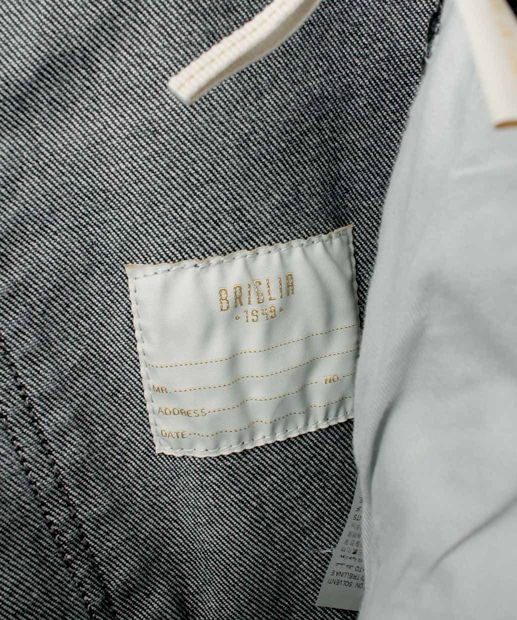 BRIGLIA 1949 RIBOT コットン ストレッチ デニムパンツ【B.R.CHANNELご紹介モデル】【干場氏モデル】