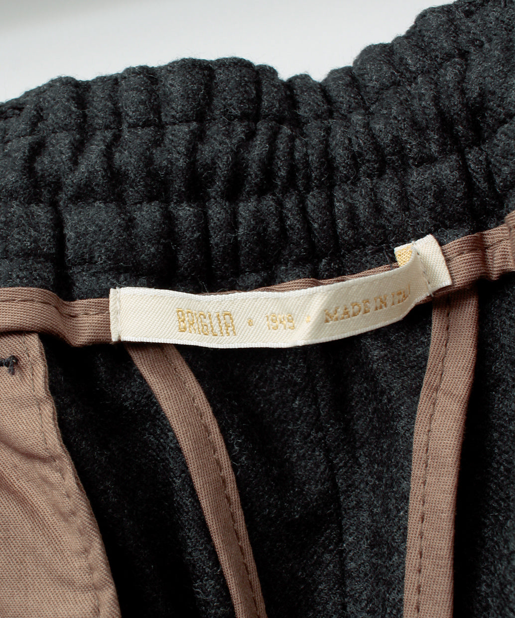 BRIGLIA 1948 PROCIDA Loro Piana ウール 1プリーツ イージー パンツ【B.R.CHANNELご紹介モデル】【干場氏モデル コラボ別注】