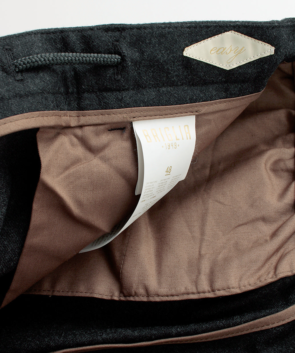 BRIGLIA 1948 PROCIDA Loro Piana ウール 1プリーツ イージー パンツ【B.R.CHANNELご紹介モデル】【干場氏モデル コラボ別注】