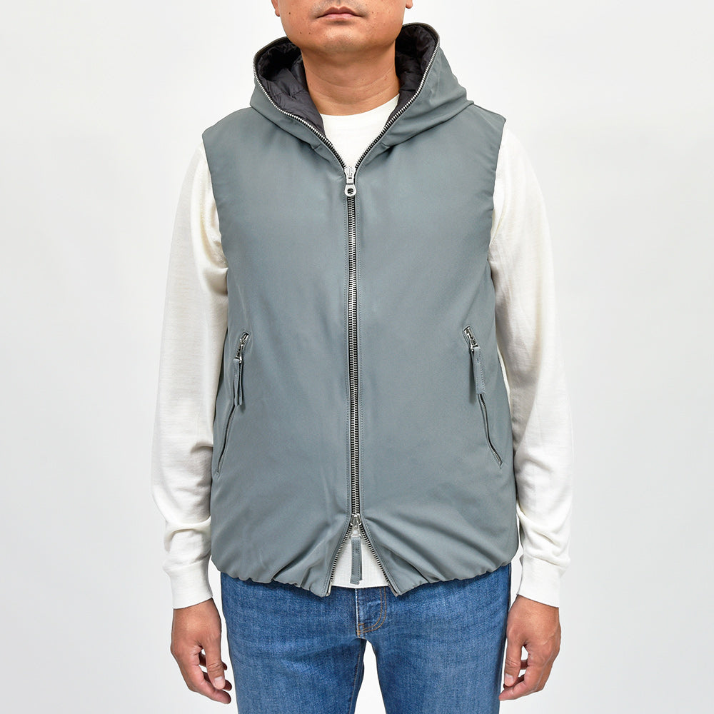 giabsarchivio×DUVETICA(ジャブスアルキヴィオ×デュベティカ) ISCHIA ナイロンツイルジャージー ダウンベスト A5772