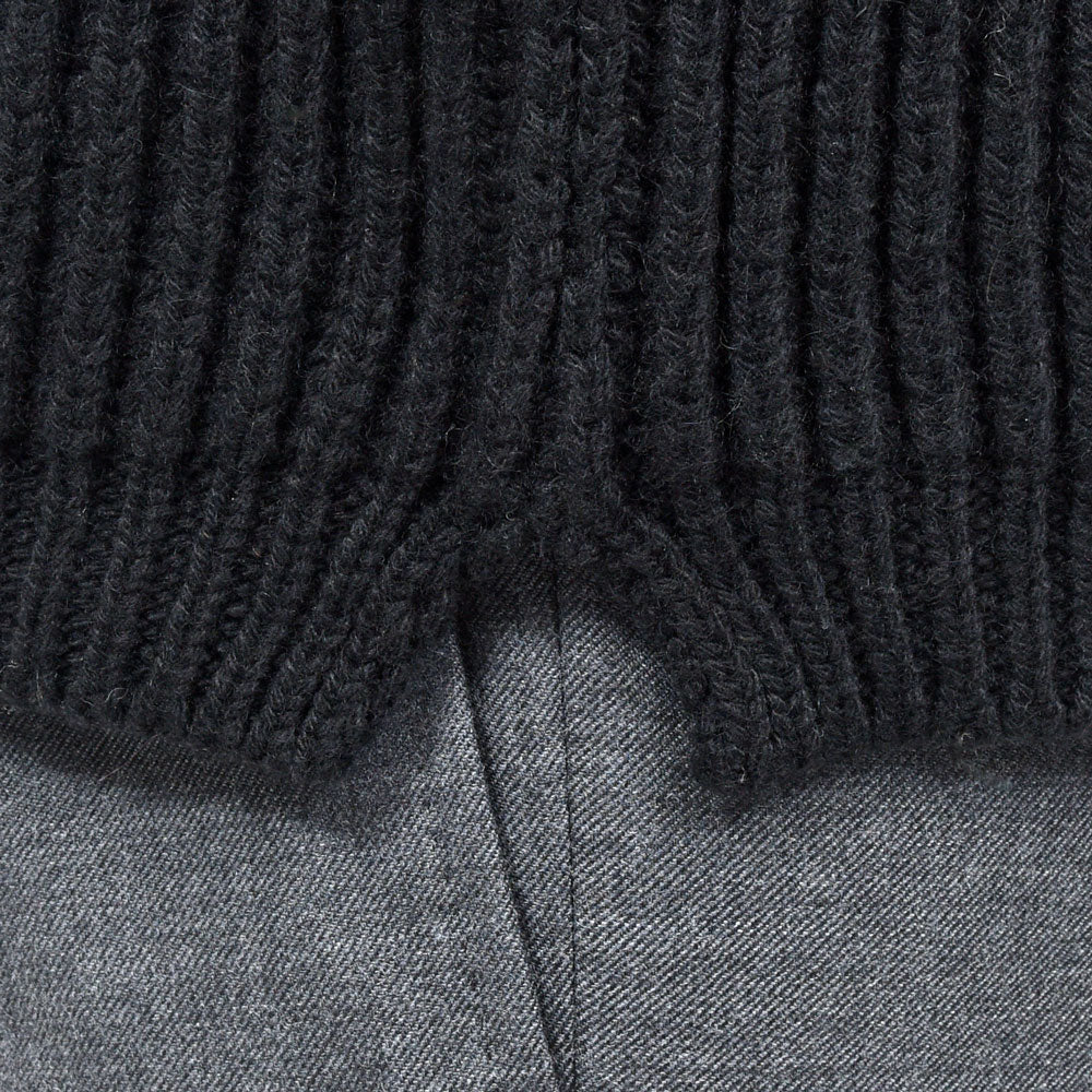 garoh(ガロウ) garoh knit02 ローゲージカシミア フィッシャーマン リブ クルーネックニット
