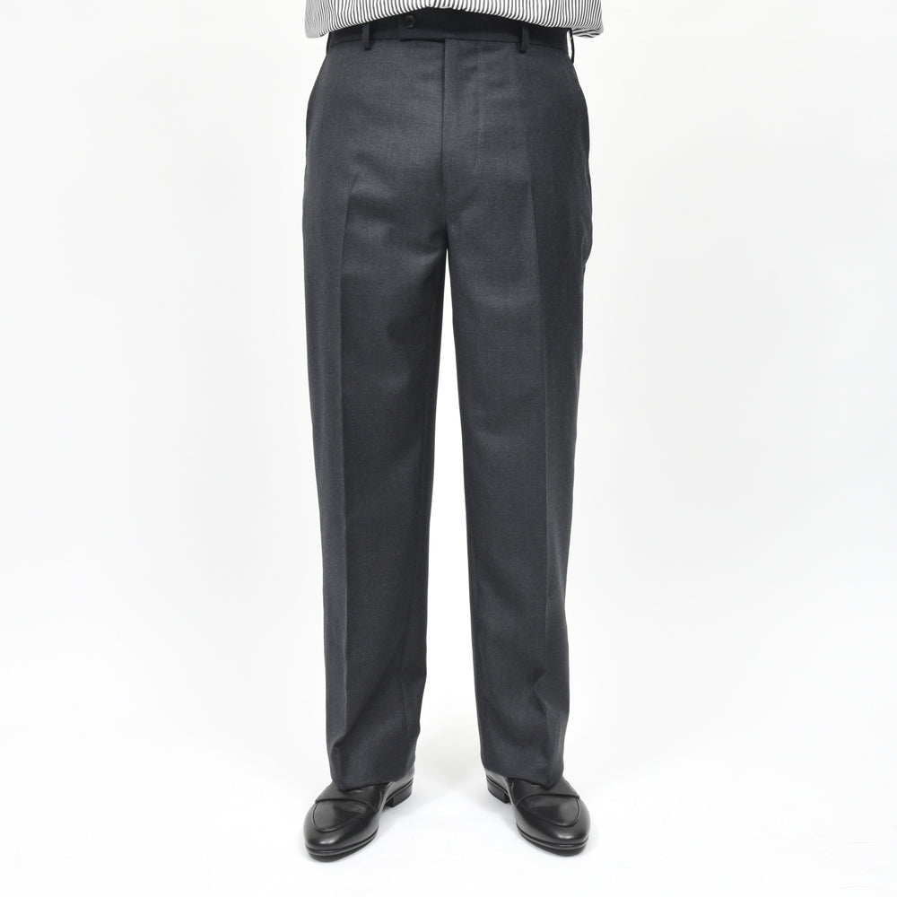 garoh(ガロウ) pants05 SUPER110'sウール サージ レギュラーストレートパンツ