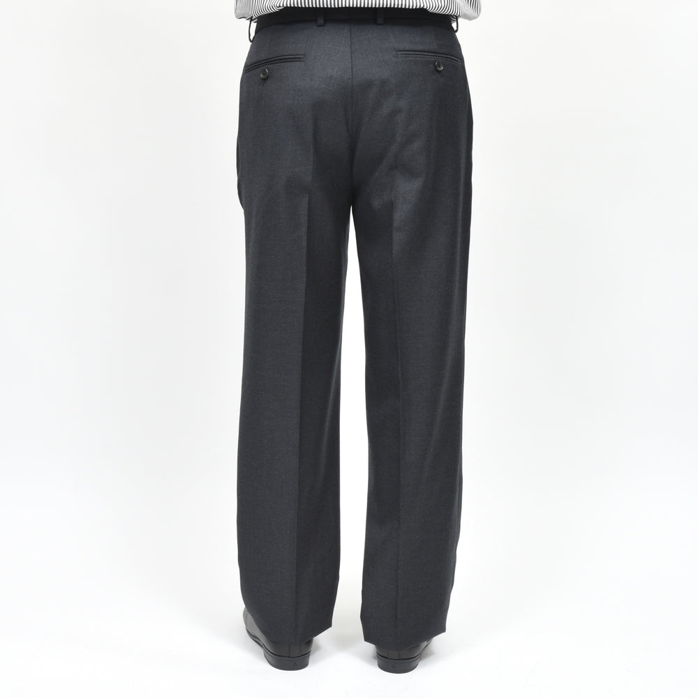 garoh(ガロウ) pants05 SUPER110'sウール サージ レギュラーストレートパンツ