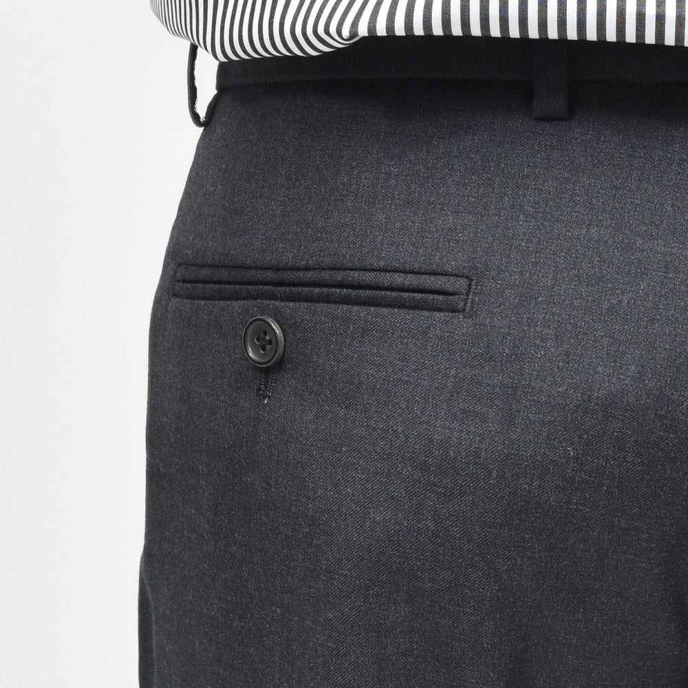 garoh(ガロウ) pants05 SUPER110'sウール サージ レギュラーストレートパンツ