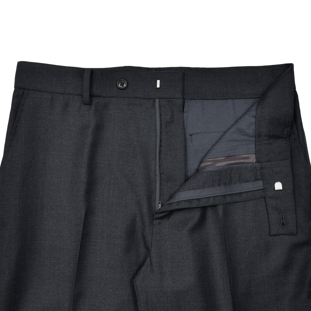 garoh(ガロウ) pants05 SUPER110'sウール サージ レギュラーストレートパンツ