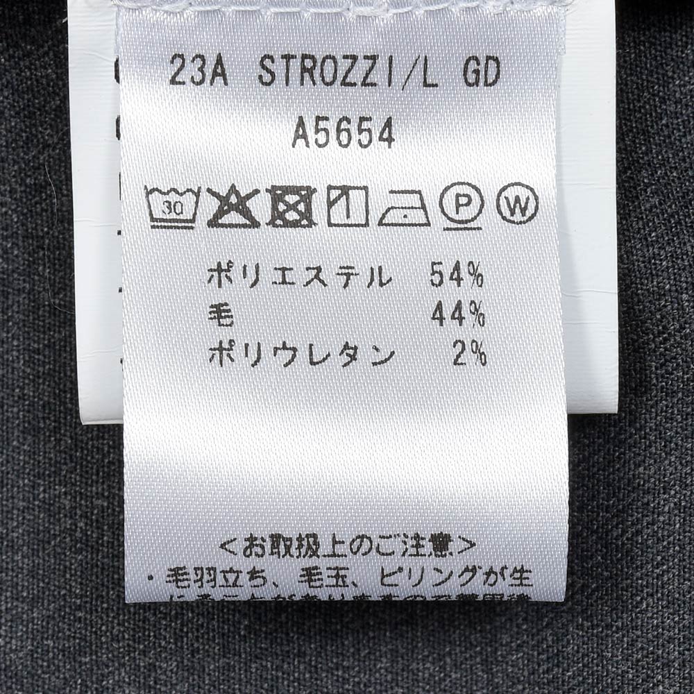 giabsarchivio(ジャブスアルキヴィオ) STROZZI/L GOLD テクノウール セットアップ対応 シングルジャケット A5654