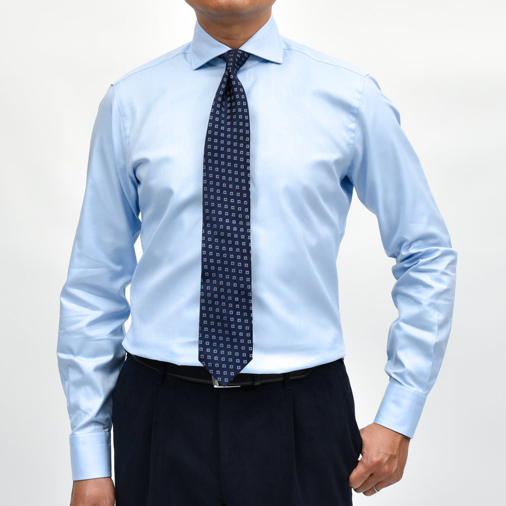 BARBA(バルバ) コットンピンオックスシャツ / ワイド (406) 11152202052