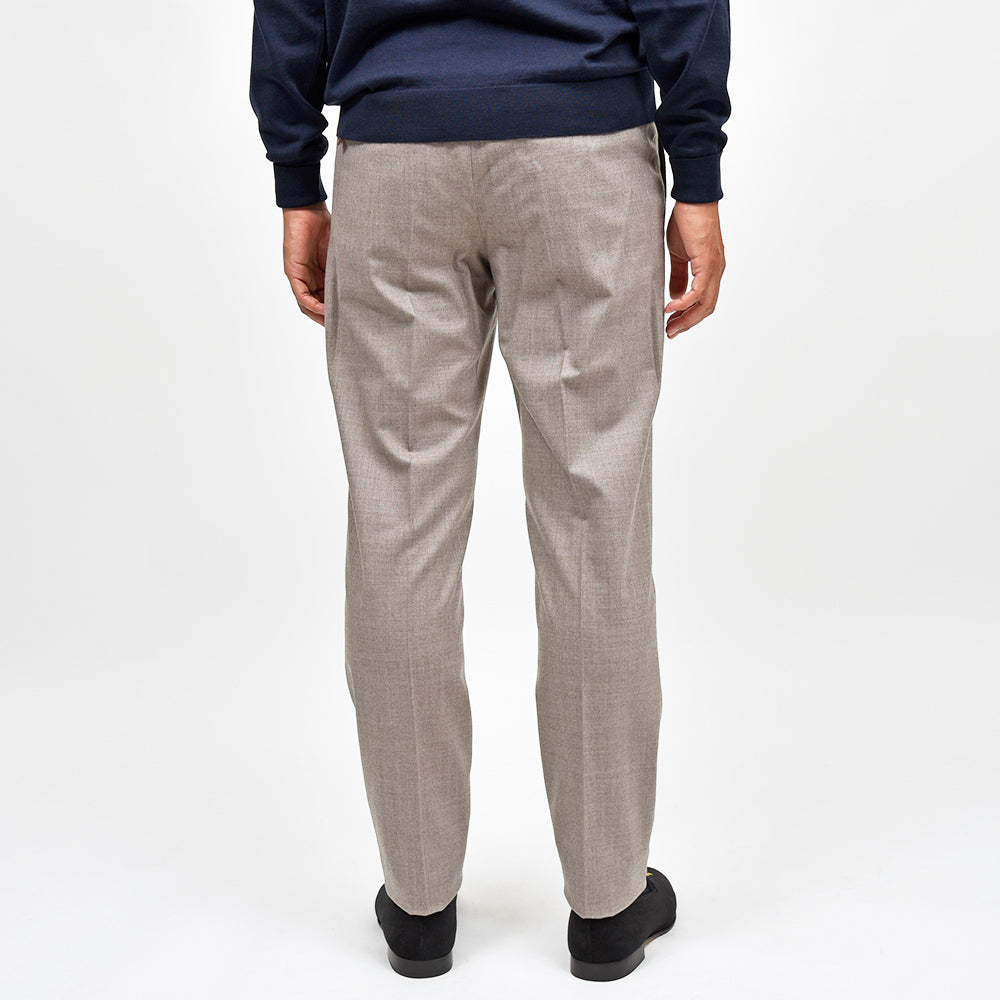 PT TORINO(ピーティー トリノ) ヴァージンウール ストレッチ サキソニー 1プリーツシャーリングパンツ SOFT FIT/MA36