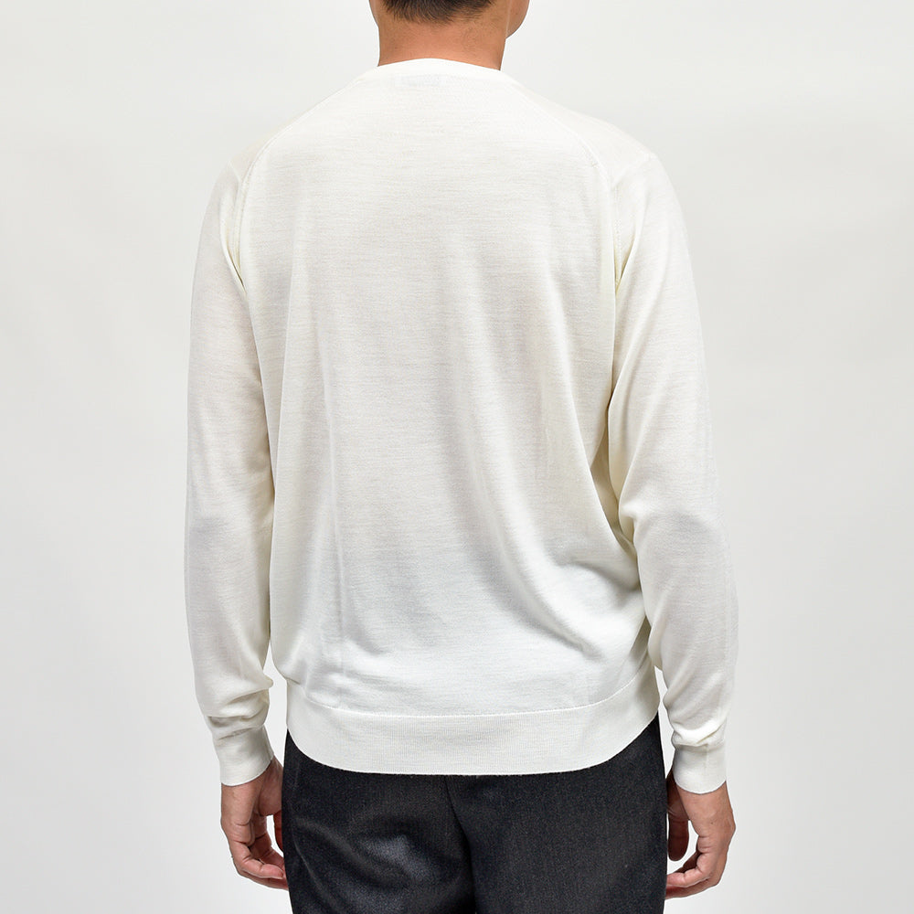 JOHN SMEDLEY(ジョンスメドレー) SCANLAN エクストラファインメリノウール 30ゲージ クルーネックニット MODERN FIT