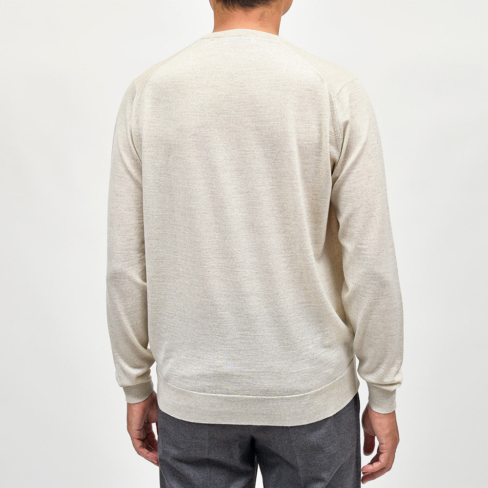 JOHN SMEDLEY(ジョンスメドレー) SCANLAN エクストラファインメリノウール 30ゲージ クルーネックニット MODERN FIT
