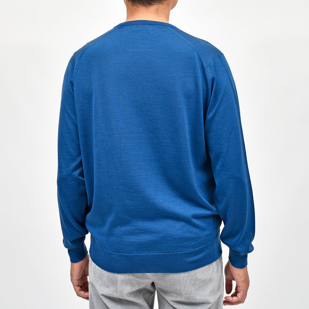 JOHN SMEDLEY(ジョンスメドレー) SCANLAN エクストラファインメリノウール 30ゲージ クルーネックニット MODERN FIT