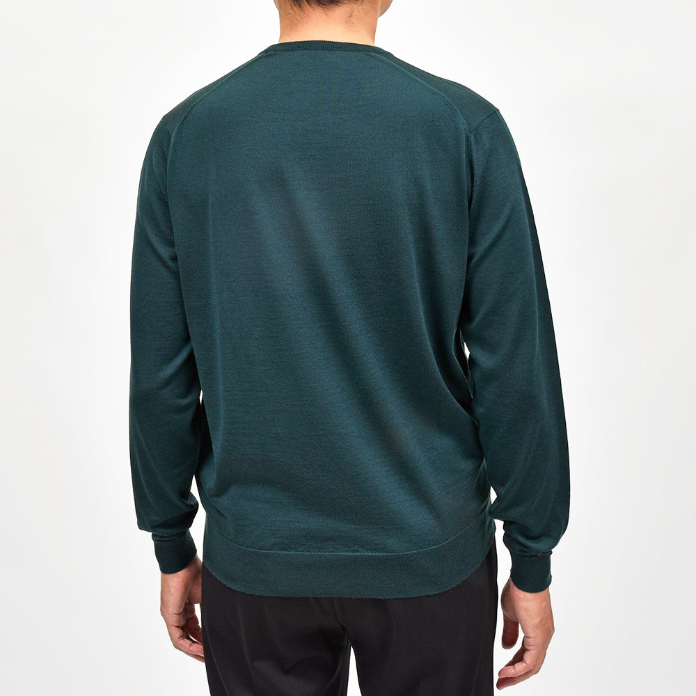 JOHN SMEDLEY(ジョンスメドレー) SCANLAN エクストラファインメリノウール 30ゲージ クルーネックニット MODERN FIT