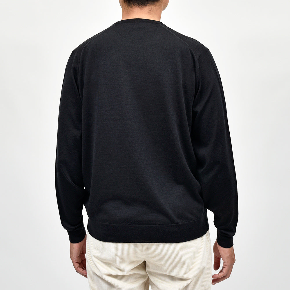 JOHN SMEDLEY(ジョンスメドレー) SCANLAN エクストラファインメリノウール 30ゲージ クルーネックニット MODERN FIT