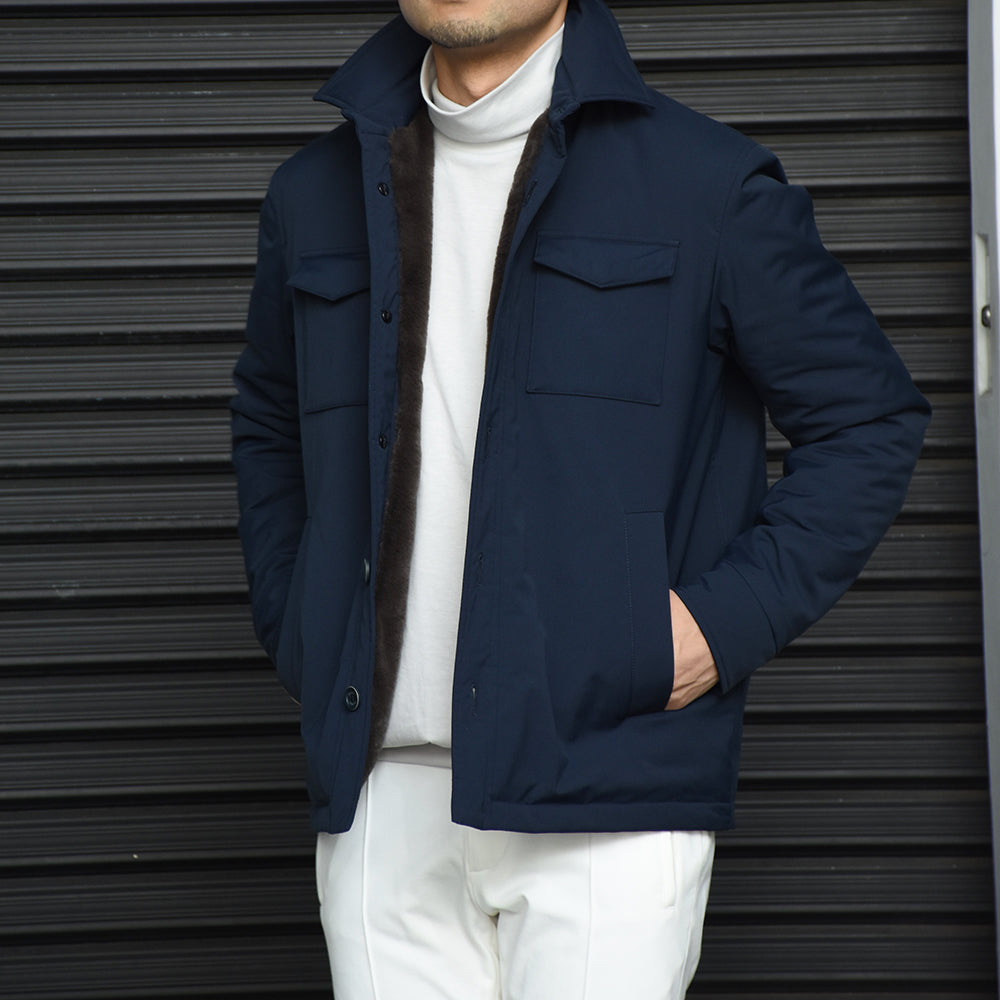 アンティーチポ / スムースコットン タートルネック ロングスリーブ Tシャツ/TRAMINER LUNGO