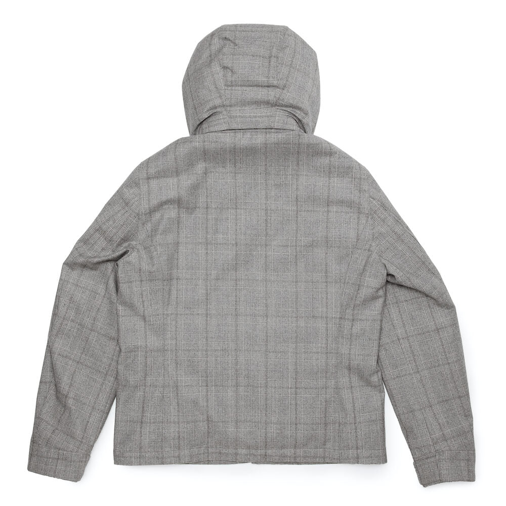 ムーレー /【日本別注】ウールサキソニー フーデッド ダウンジャケット /ALBINI-LQ1/LIGHT GREY
