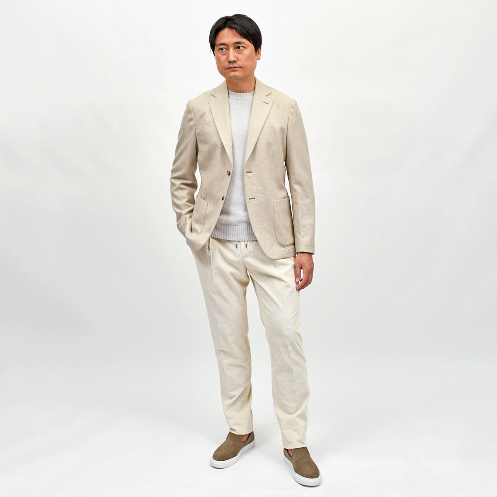 GUY ROVER(ギローバー) ヴァージンウール ストレッチ サキソニー シングルジャケット