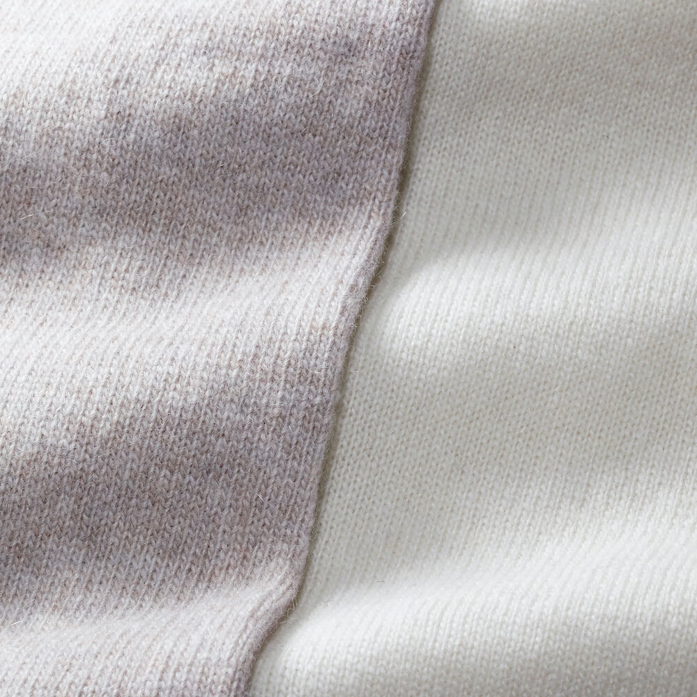ロレンツォーニ / ウール&カシミア クルーネックニット/CASHMERE BLEND/001268L10