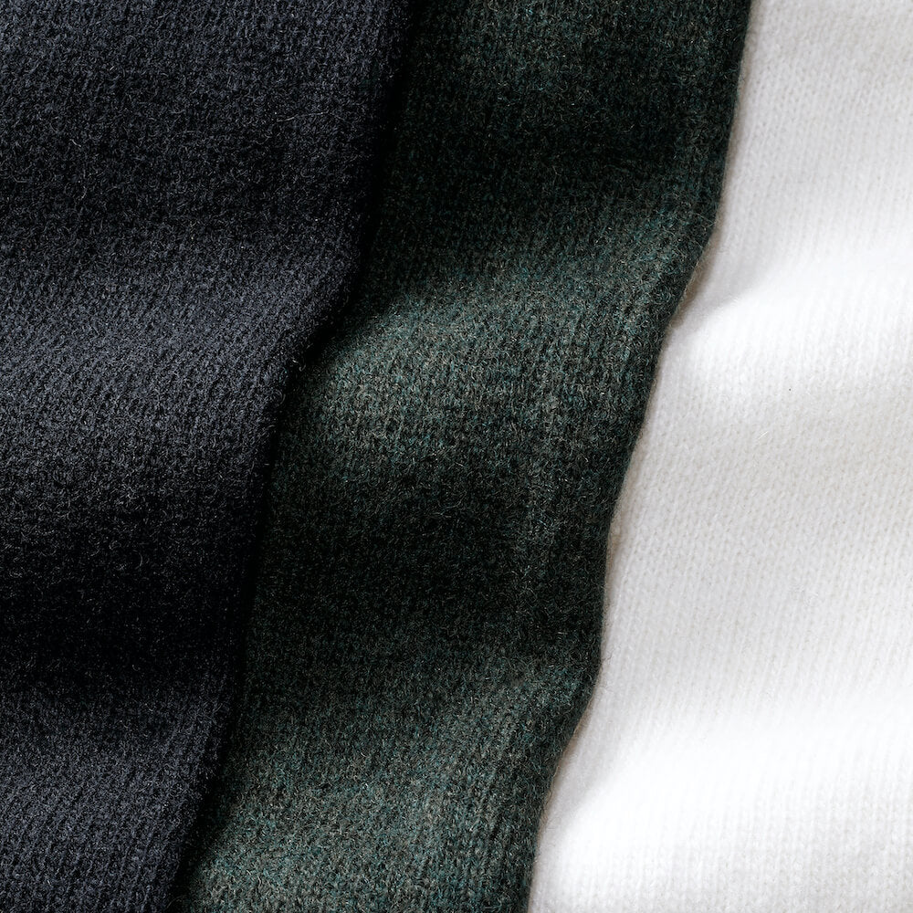 ロレンツォーニ / ウール&カシミア ボタン付きハイネック/CASHMERE BLEND/001268L69