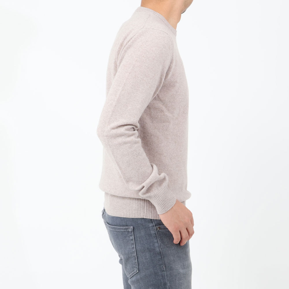 ロレンツォーニ / ウール&カシミア クルーネックニット/CASHMERE BLEND/001268L10