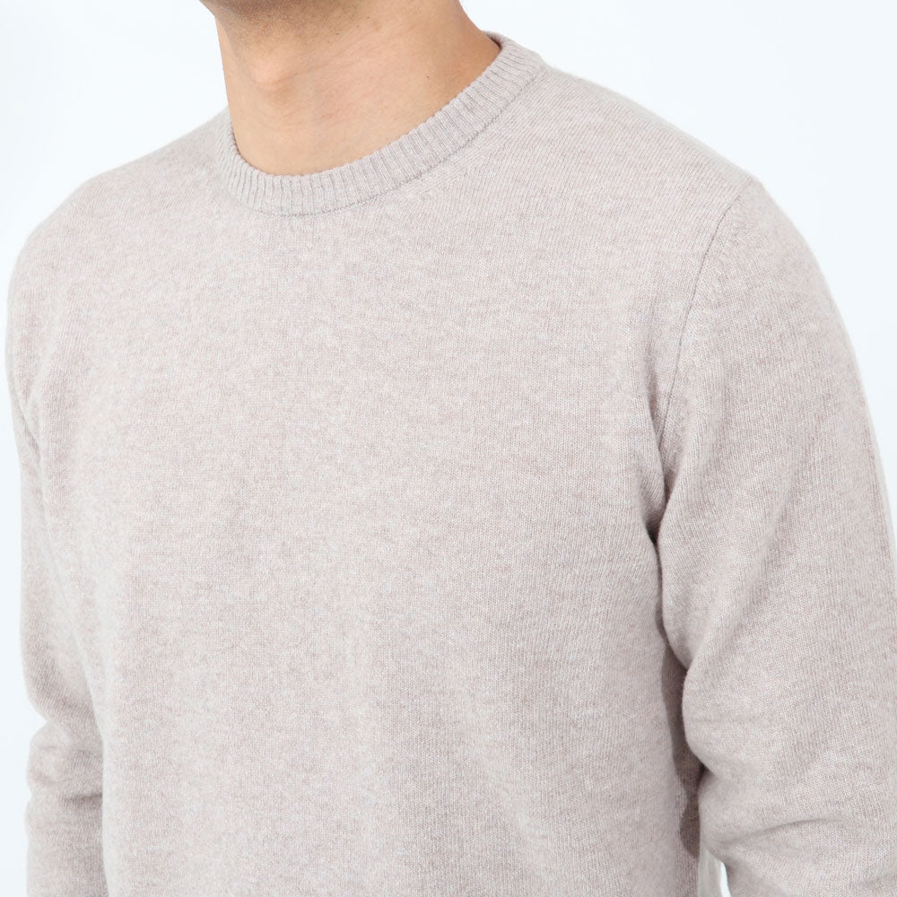 ロレンツォーニ / ウール&カシミア クルーネックニット/CASHMERE BLEND/001268L10