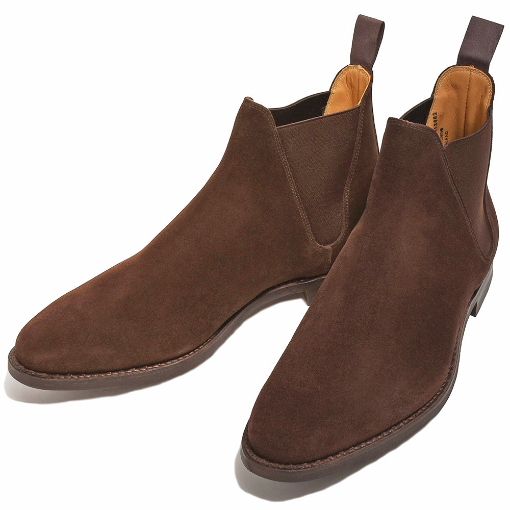 Crockett&Jones(クロケットアンドジョーンズ) CHELSEA8 カーフスエード サイドゴアブーツ