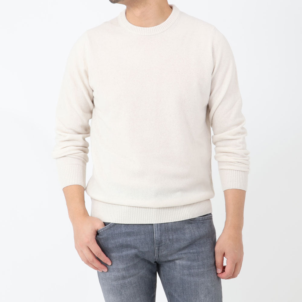 ロレンツォーニ / ウール&カシミア クルーネックニット/CASHMERE BLEND/001268L10