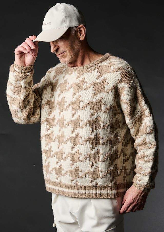 ウノピゥウノウグァーレトレ / 113 HAND KNIT CREW/MRK289-WCA029