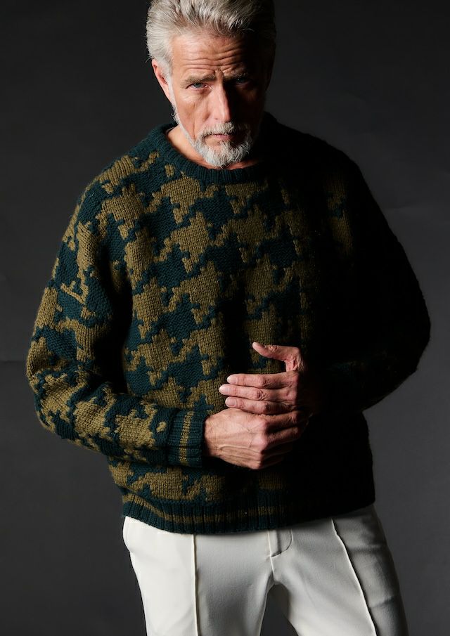 ウノピゥウノウグァーレトレ / 113 HAND KNIT CREW/MRK289-WCA029