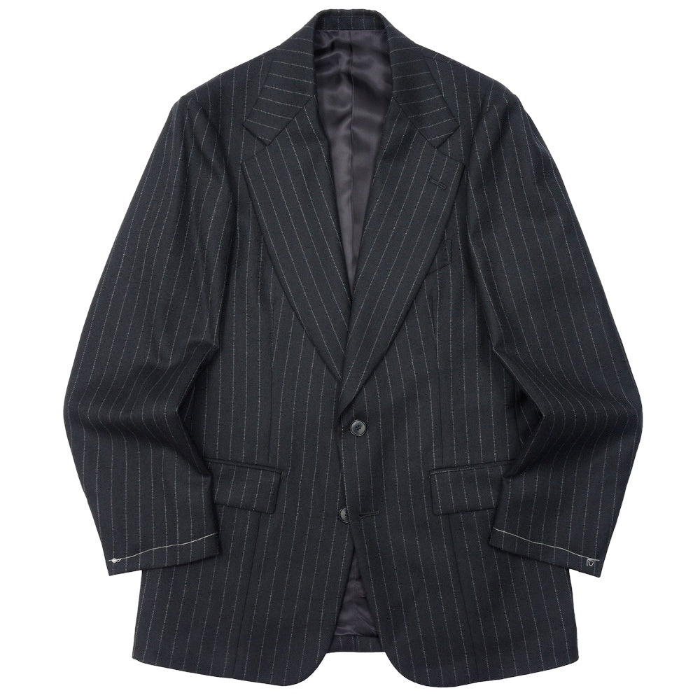 garoh(ガロウ) jacket06 ウール サージ ピンストライプ 2Bジャケット