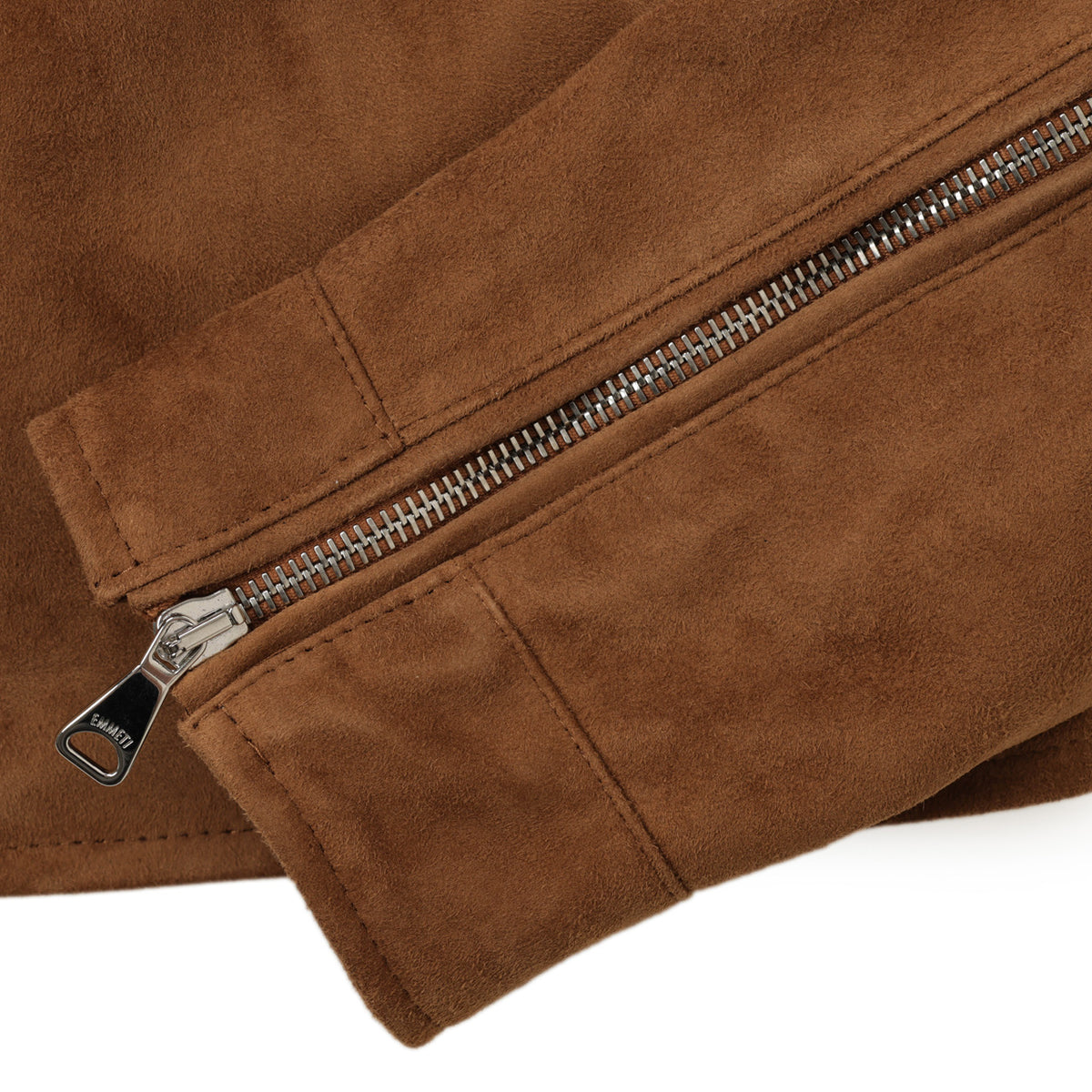 【菅原靴店別注仕様】エンメティ / LIONEL SPECIAL LAMB SUEDE スペシャルレザー / ラムスエード / シングルライダース / LIGHT CASTAGNA ブラウン