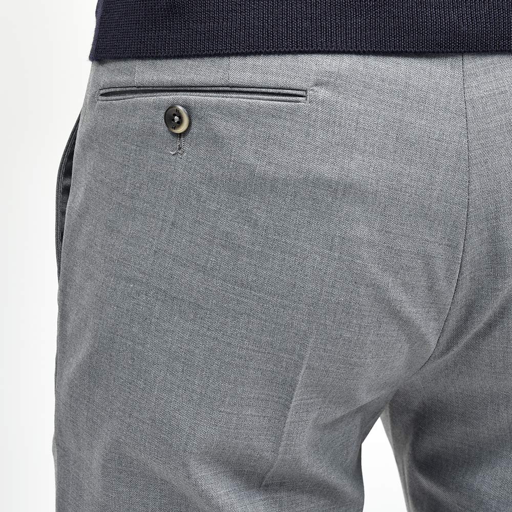 PT TORINO(ピーティー トリノ) ウォッシャブルライトテクノウール ストレッチ サージ ノープリーツドレスパンツ SLIM FIT/VD06