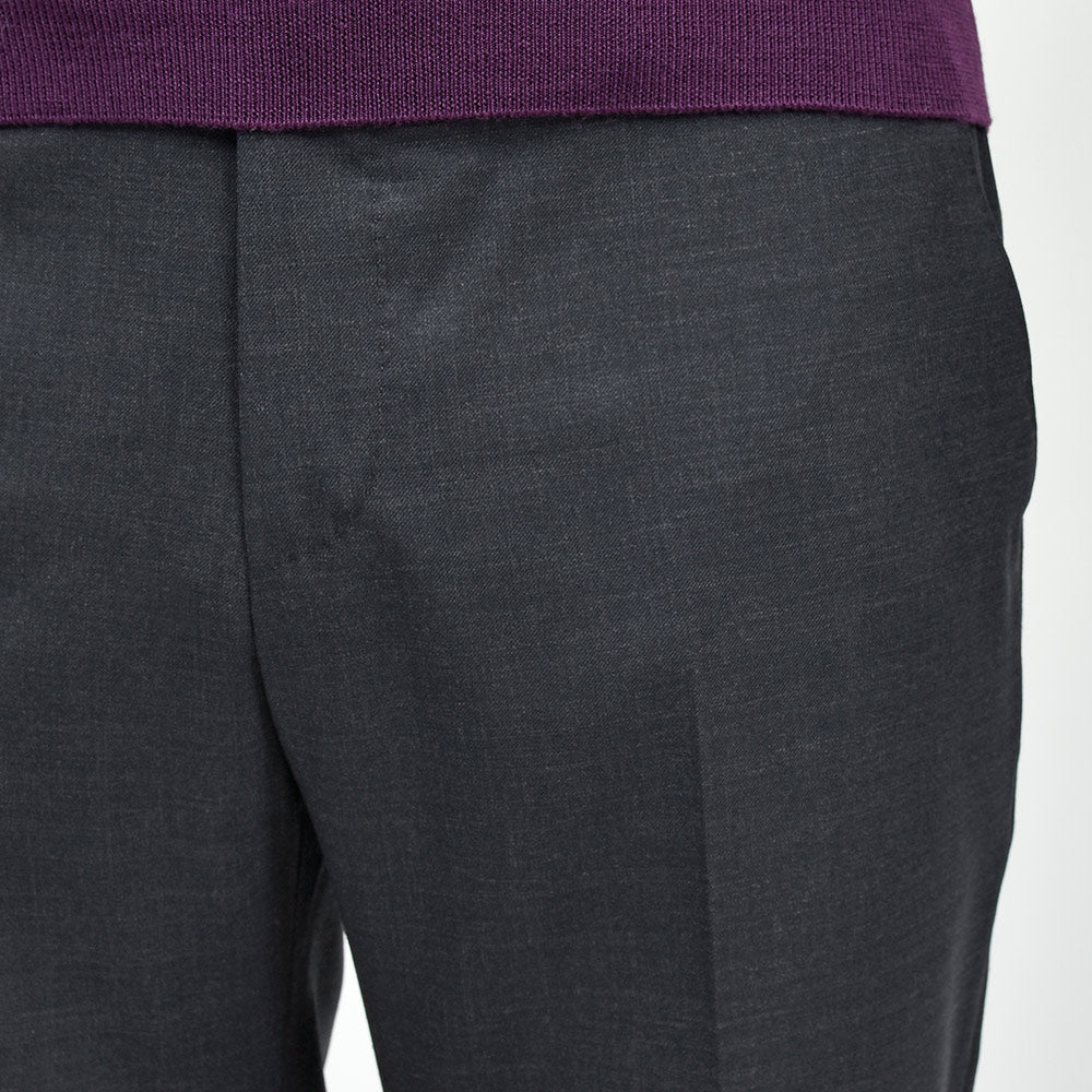 PT TORINO(ピーティー トリノ) ウォッシャブルライトテクノウール ストレッチ サージ ノープリーツドレスパンツ SLIM FIT/VD06