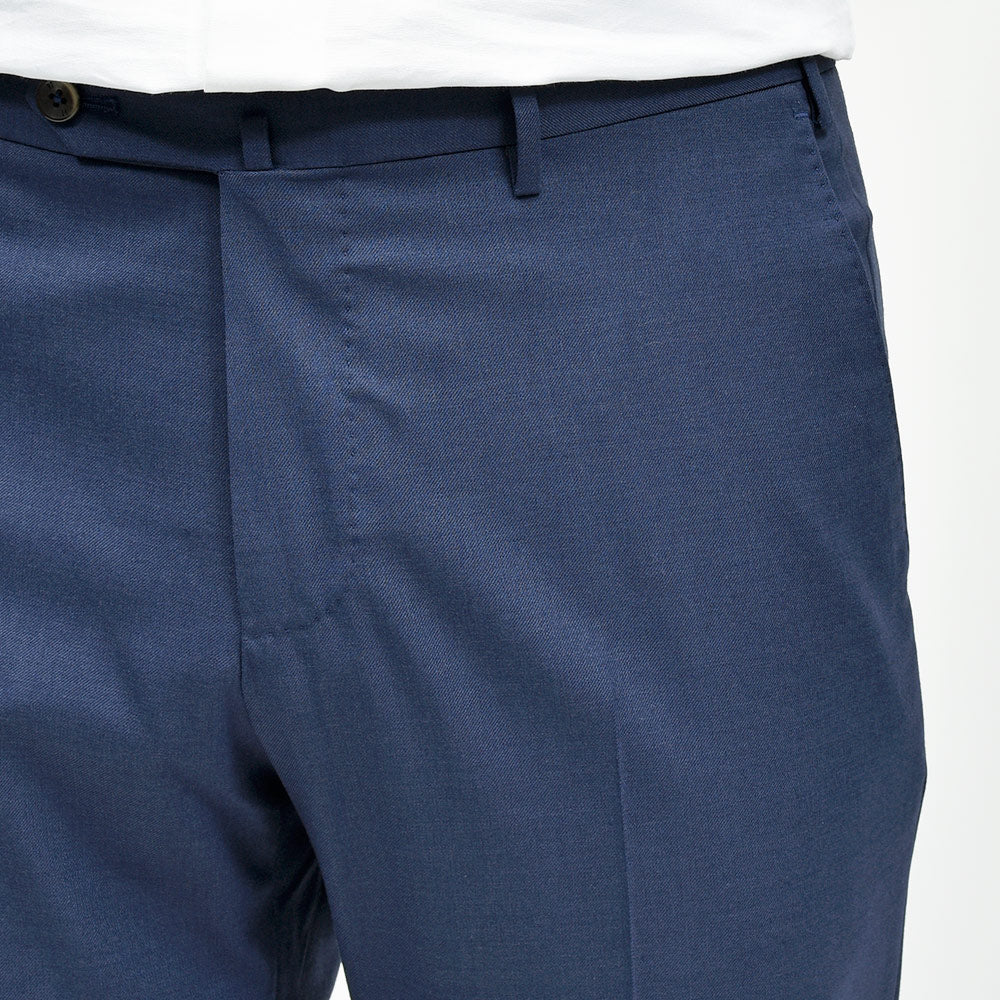 PT TORINO(ピーティー トリノ) ウォッシャブルライトテクノウール ストレッチ サージ ノープリーツドレスパンツ SLIM FIT/VD06