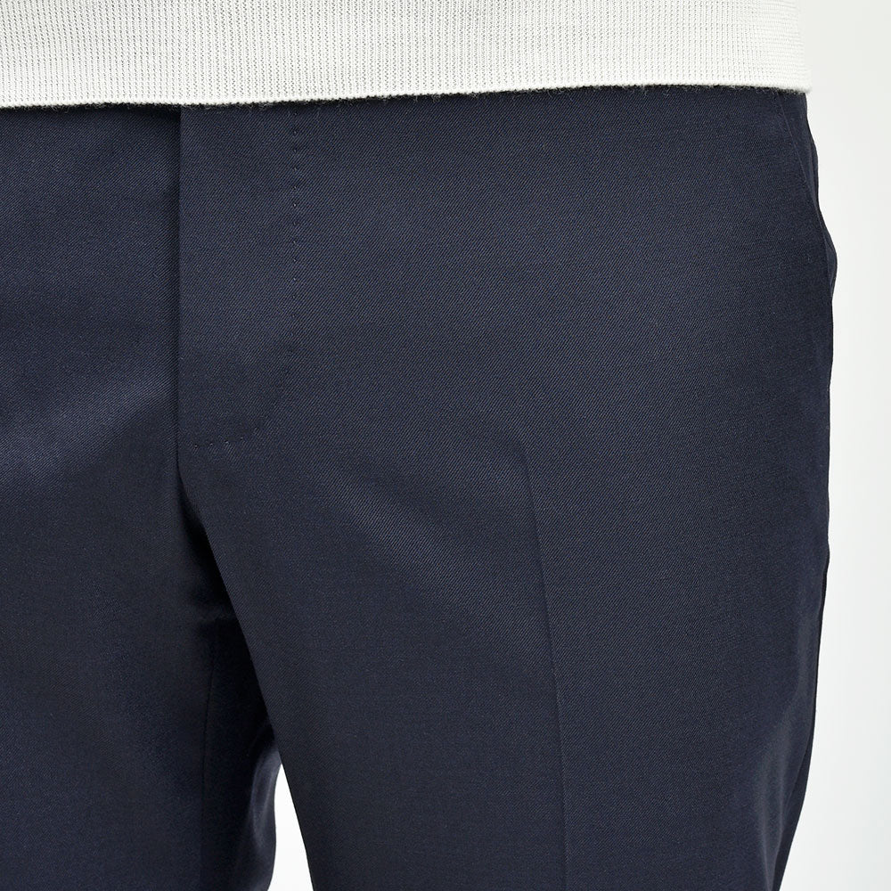 PT TORINO(ピーティー トリノ) ウォッシャブルライトテクノウール ストレッチ サージ ノープリーツドレスパンツ SLIM FIT/VD06