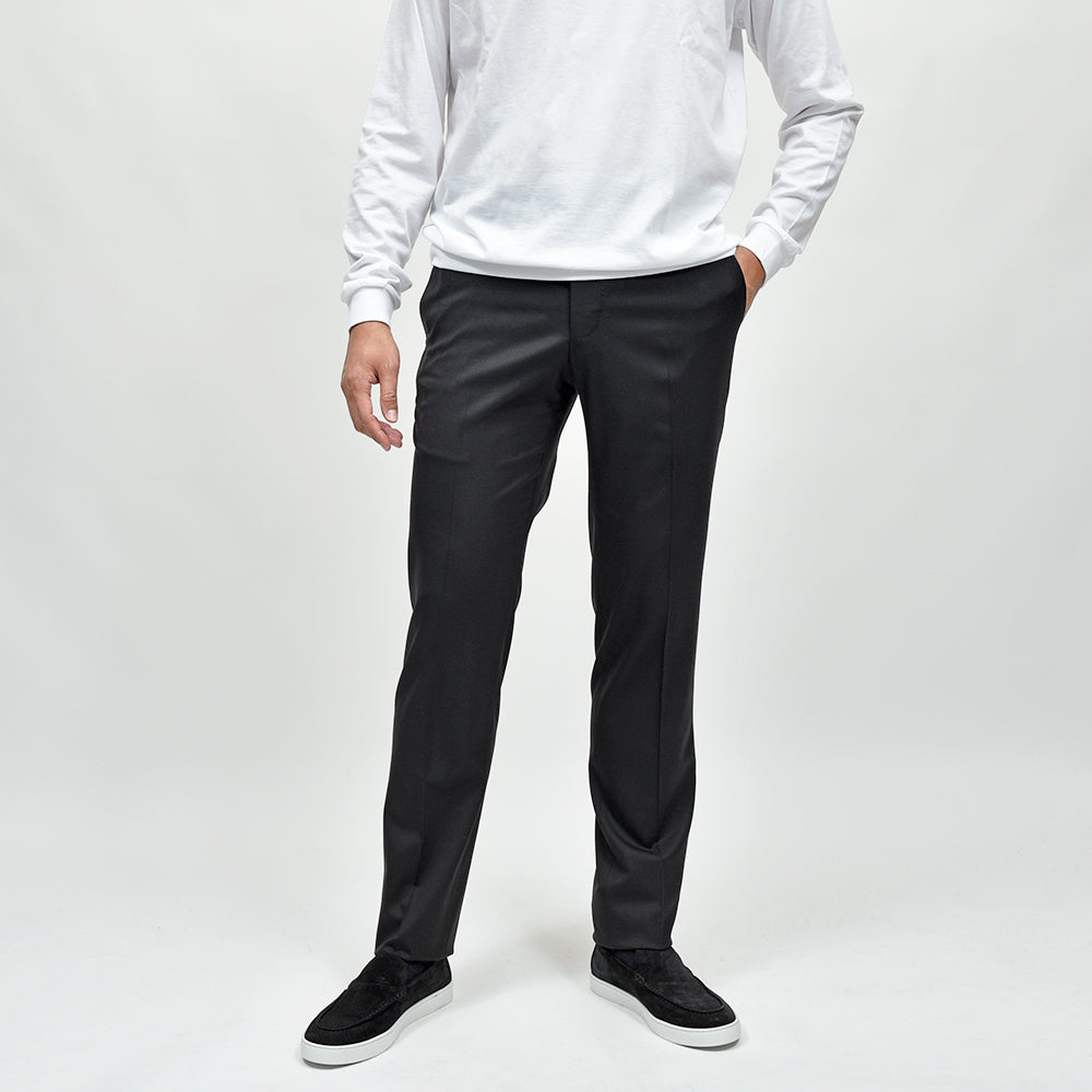 PT TORINO(ピーティー トリノ) ウォッシャブルライトテクノウール ストレッチ サージ ノープリーツドレスパンツ SLIM FIT/VD06