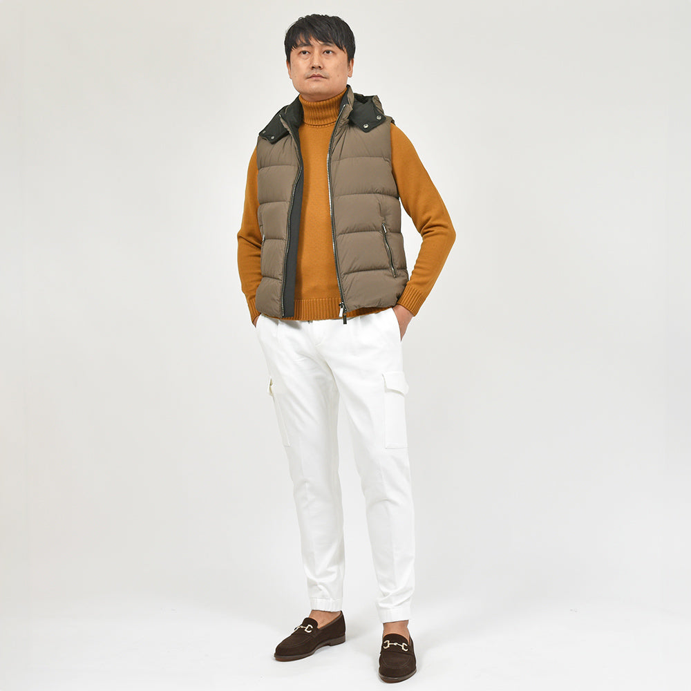 MooRER(ムーレー) FIRE-SKT ポリエステル 撥水 デタッチャブルフード ダウンベスト