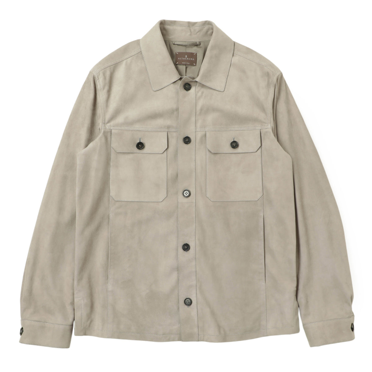 アルタクルーナ / スエード ラムレザー シャツジャケット / SUEDE SHIRT JACKET / 80158 AA1333 / グレー