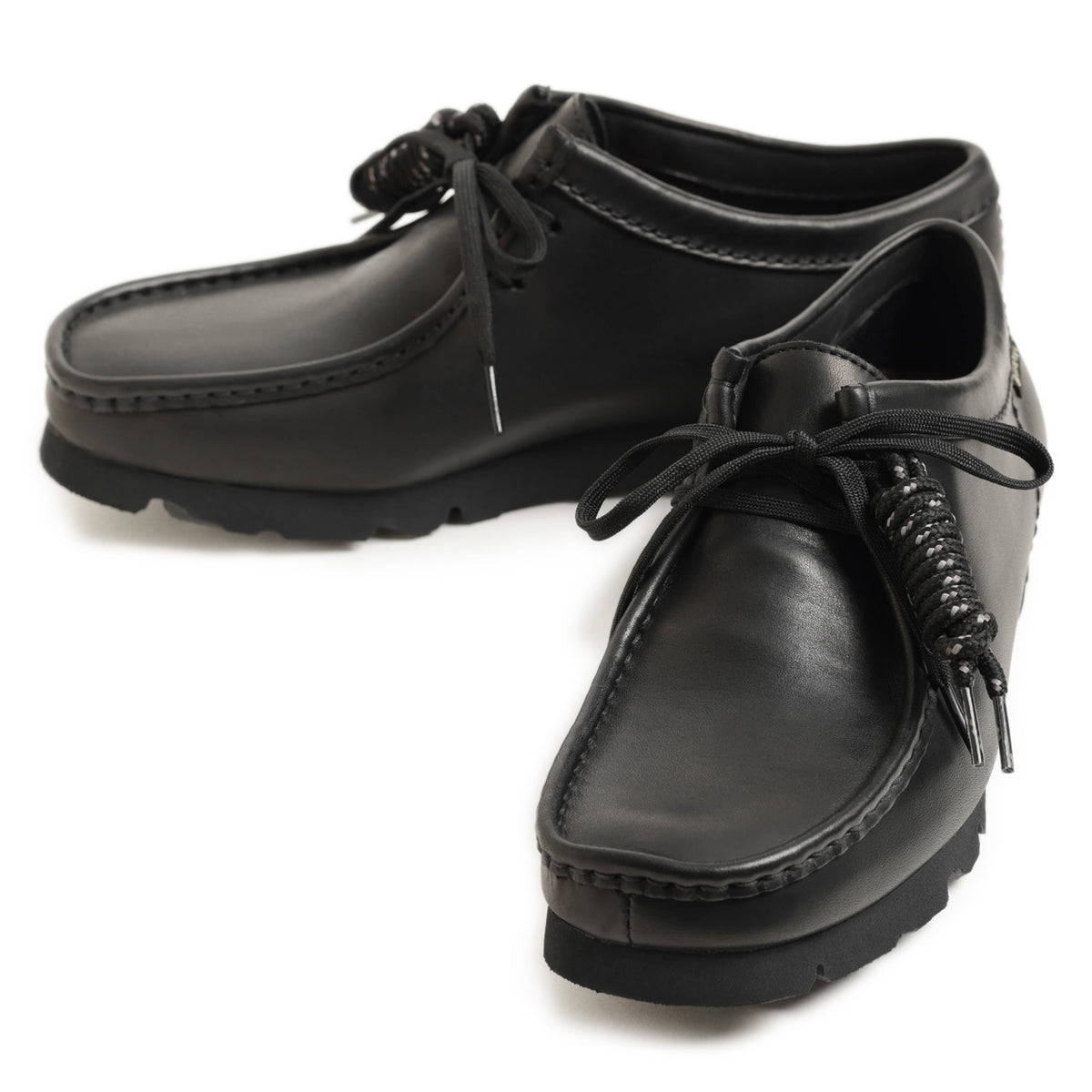 クラークス / 防水 ゴアテックス レザー ワラビー ラバーソール / Wallabee GTX / 26183074 / ブラック