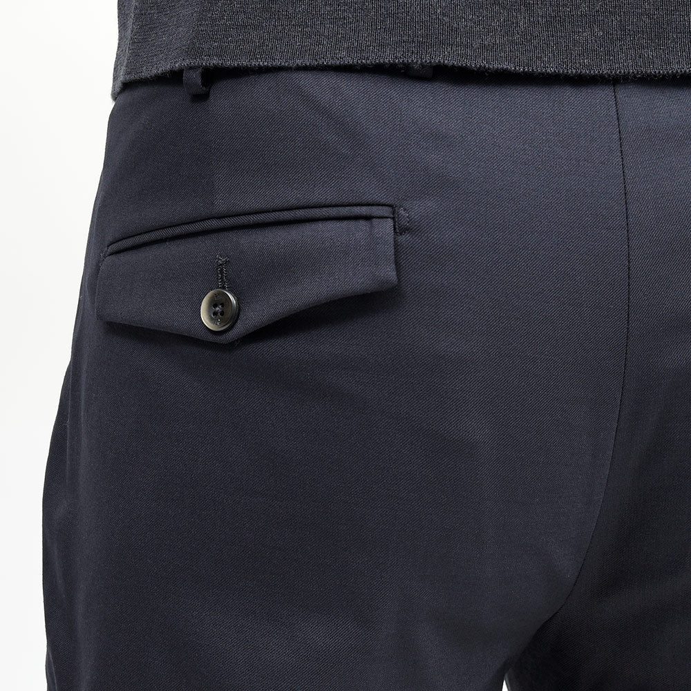PT TORINO(ピーティー トリノ) NEW BERLIN ウォッシャブルテクノウール ストレッチ サージ 永久クリース 1プリーツパンツ SOFT FIT/VD06