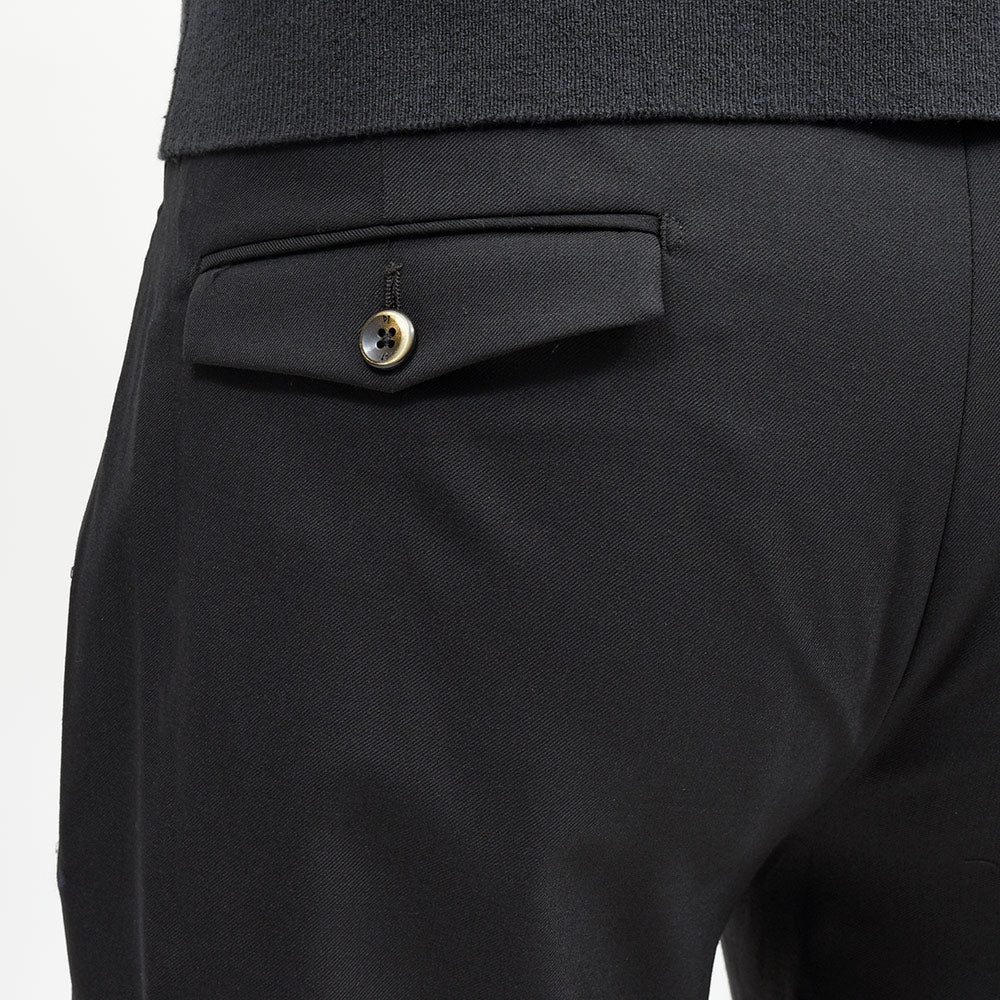 PT TORINO(ピーティー トリノ) NEW BERLIN ウォッシャブルテクノウール ストレッチ サージ 永久クリース 1プリーツパンツ SOFT FIT/VD06