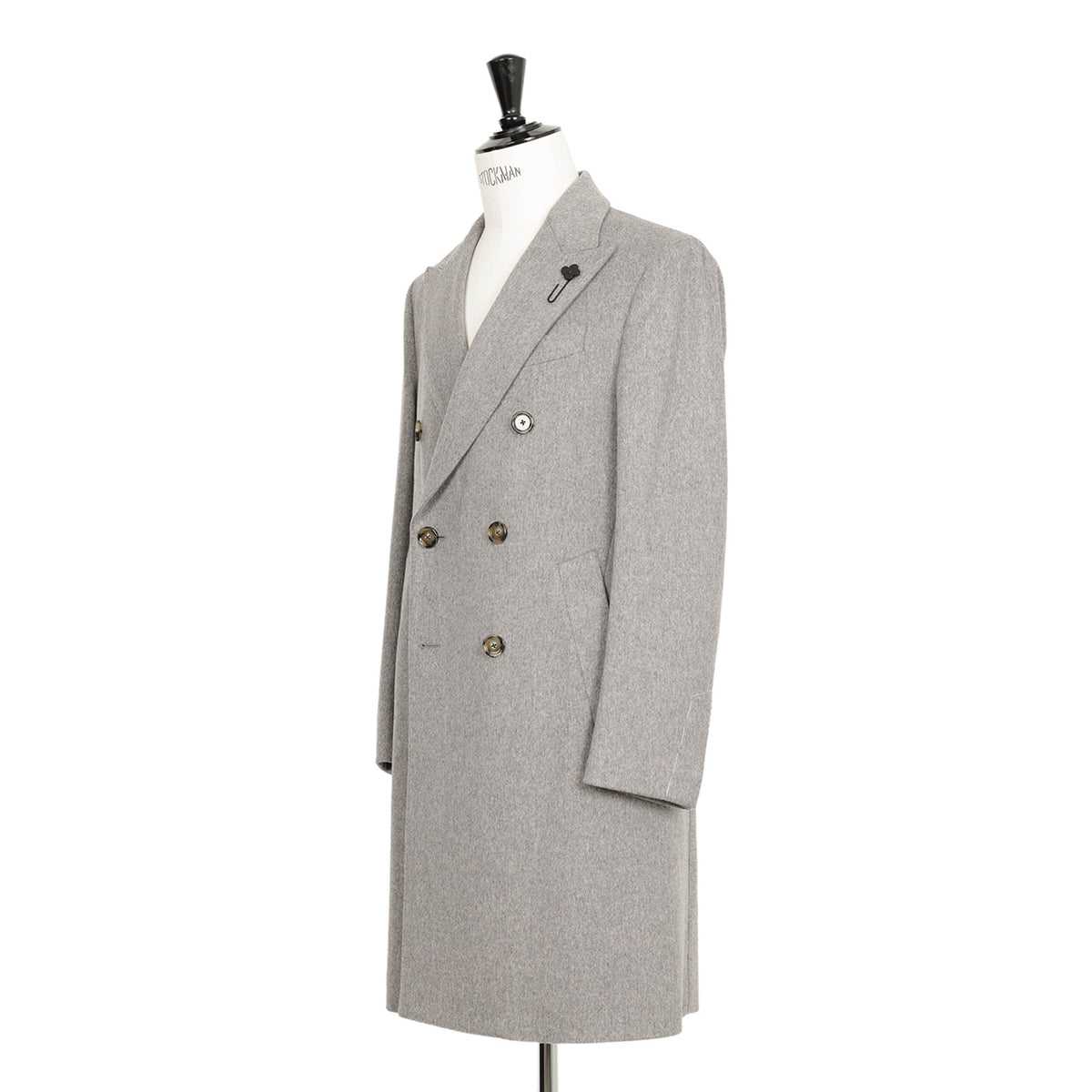 ラルディーニ / 6B ダブル チェスターコート / Loro Piana Rain System / 5216723218Q5602 / 0900 グレー