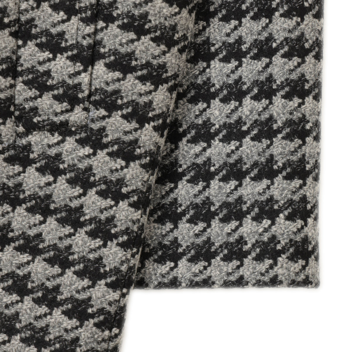 ルイジビアンキ / 千鳥柄 8B ダブルチェスターロングコート / SARTORIA / 57524 / ブラック×グレー